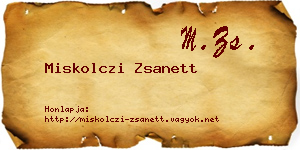 Miskolczi Zsanett névjegykártya